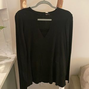 Black sweater with cut out